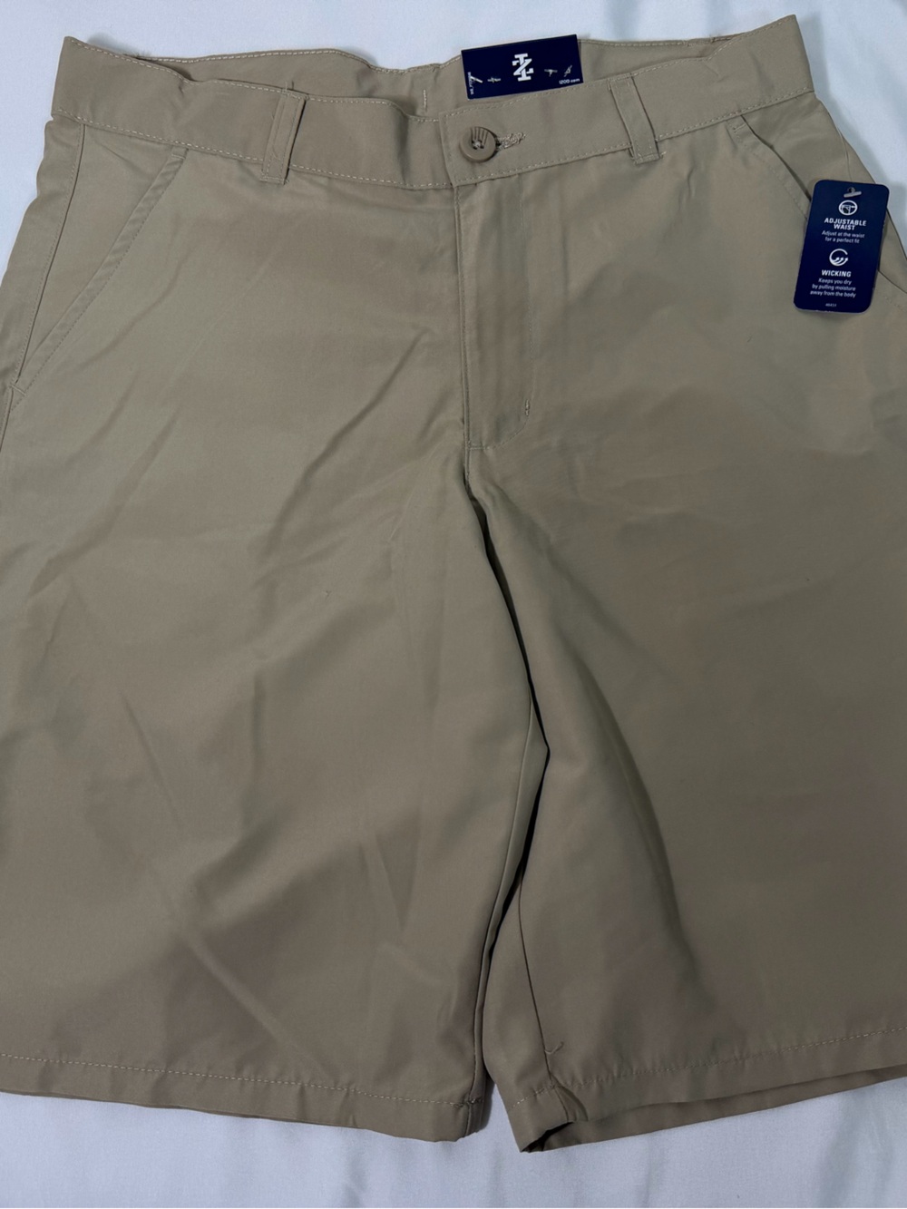 Boys Khaki Performance Shorts - Unbranded